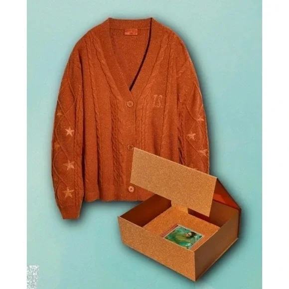 Taylor Swift NEW The Life of a Showgirl Cardigan Box Set Cardigan and CD XL/2XL